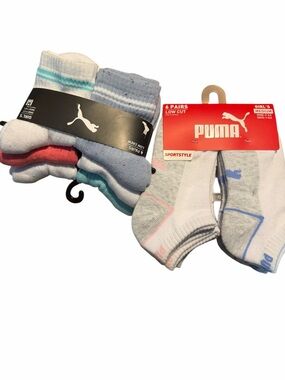 Puma Low-Cut Athletic Socks (6-Pack) Puma Low Crew (6- Pack)